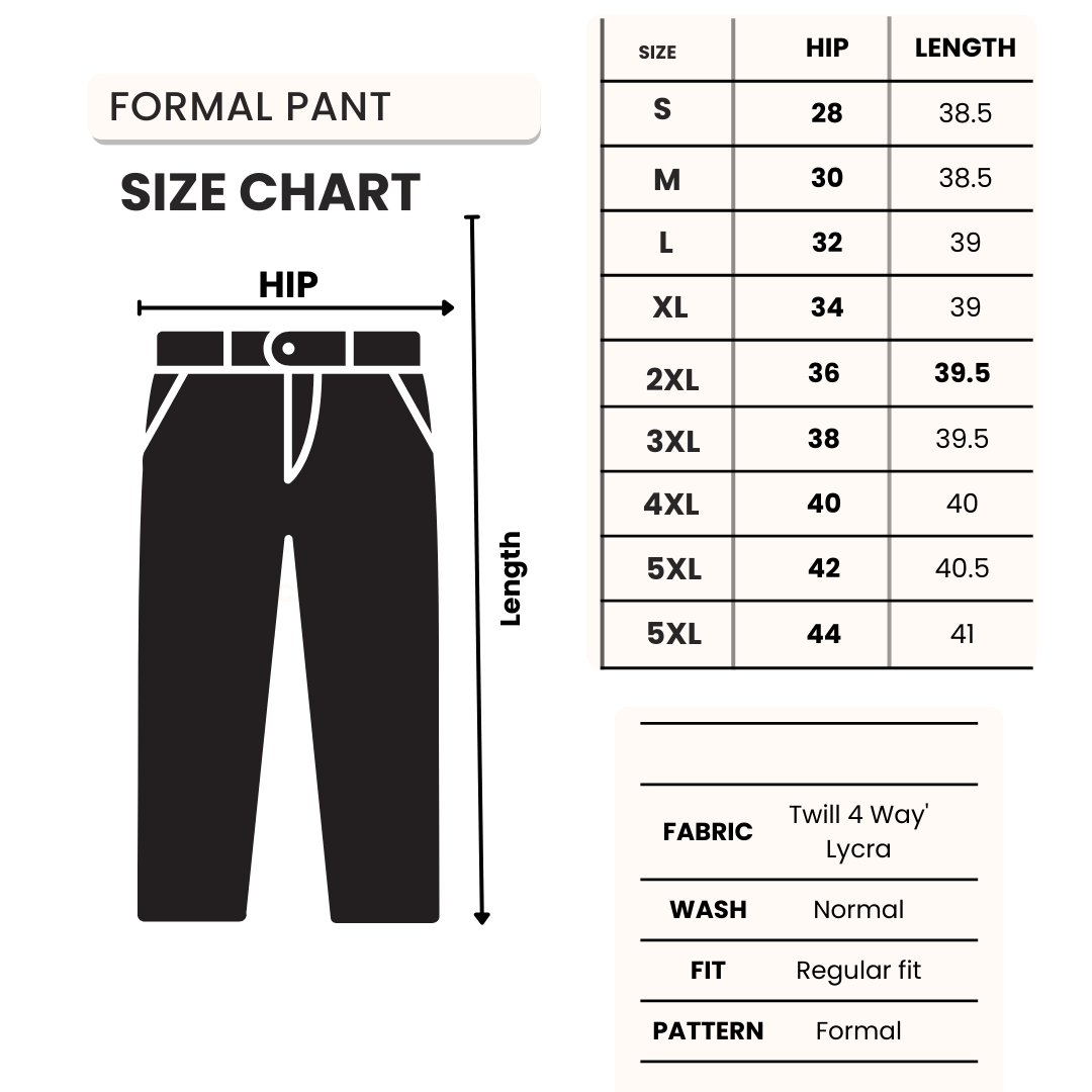 Lycra Formal Pant for Men(Lite sandal)